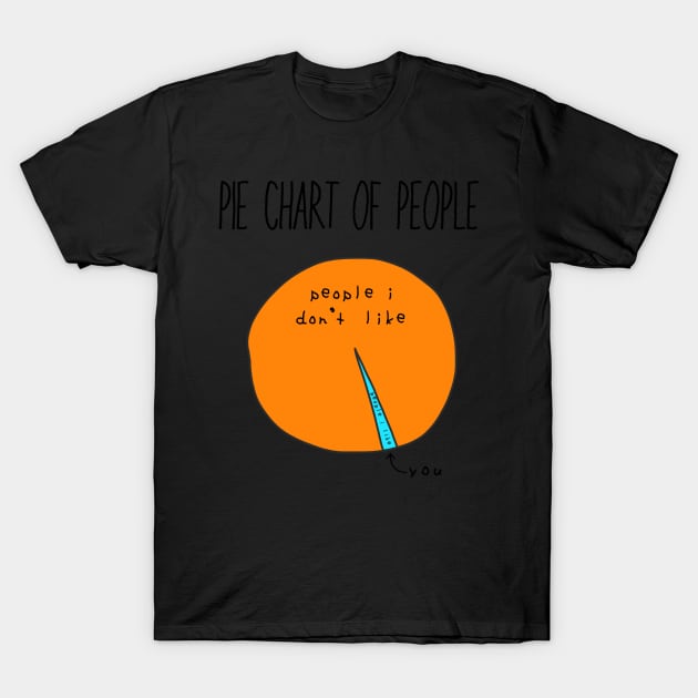 Pie Chart Of People I Like T-Shirt by faiiryliite